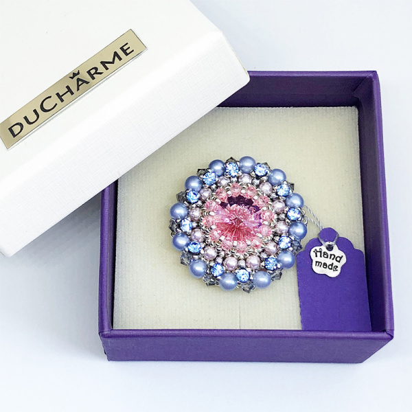 Брошь Ducharme Cinderella Dream Blue Sky Rose Брошь Ducharme Cinderella Dream Blue Sky Rose